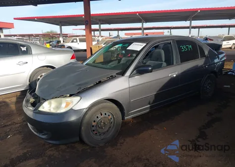 2004 Honda Civic Lx из США, поврежденный, VIN 2HGES16534H548277
